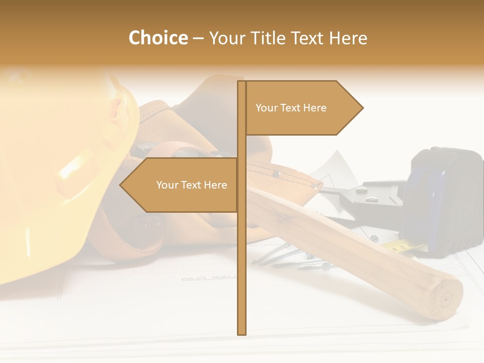 Hammer Protection Construct PowerPoint Template