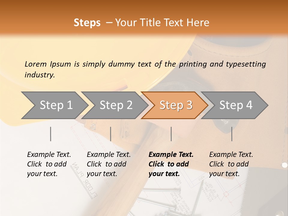 Building Hammer Business PowerPoint Template
