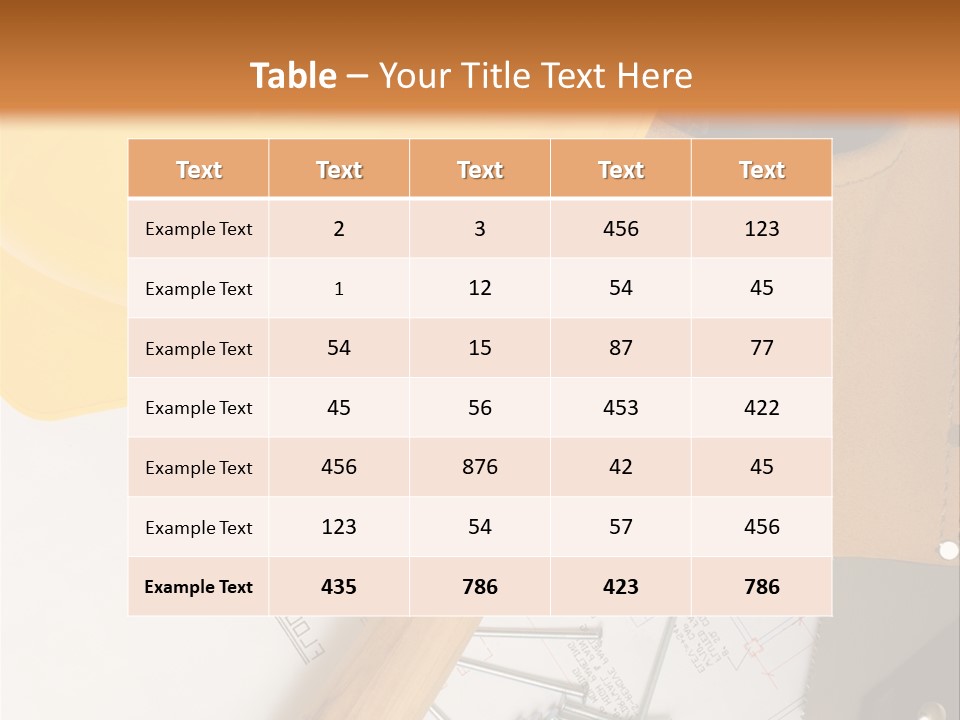 Building Hammer Business PowerPoint Template