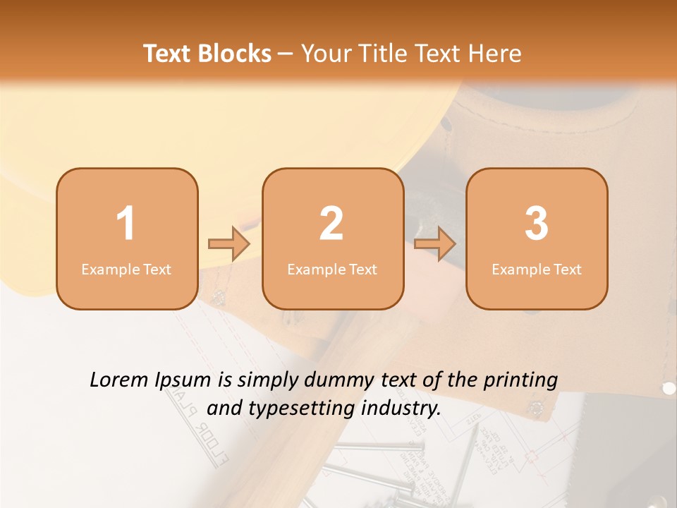 Building Hammer Business PowerPoint Template