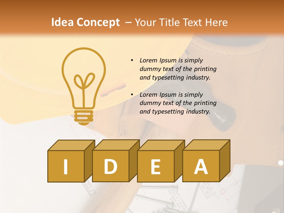 Building Hammer Business PowerPoint Template