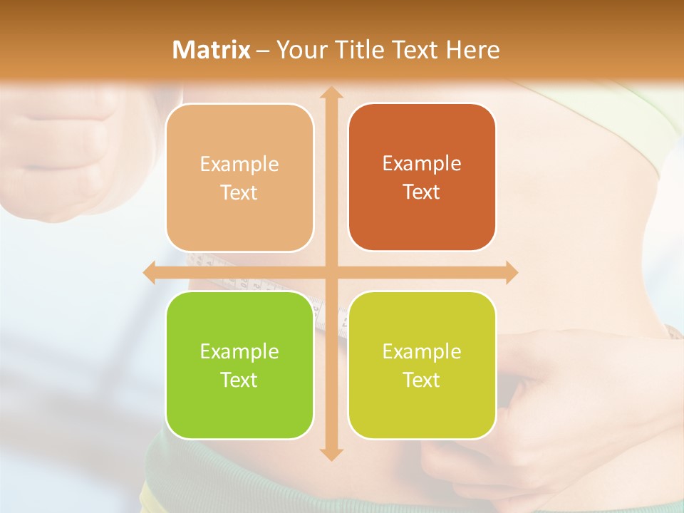 Waist Tape Body PowerPoint Template