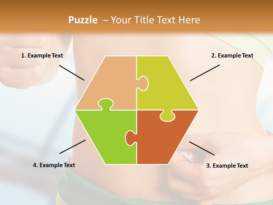 Waist Tape Body PowerPoint Template