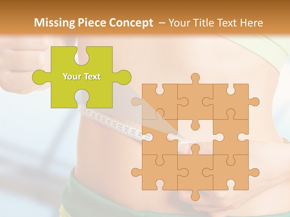 Waist Tape Body PowerPoint Template