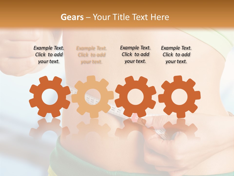 Waist Tape Body PowerPoint Template