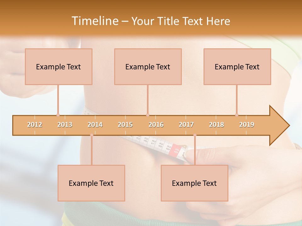 Waist Tape Body PowerPoint Template