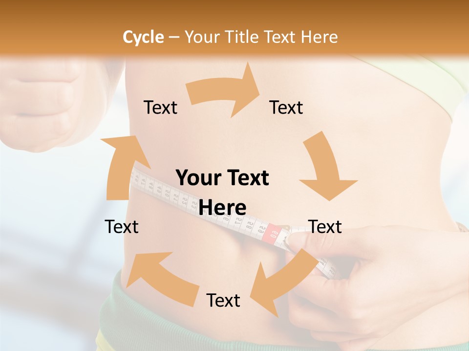 Waist Tape Body PowerPoint Template