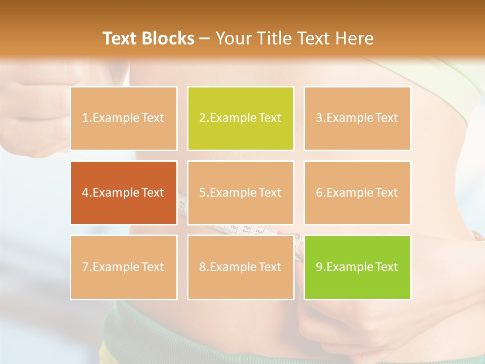 Waist Tape Body PowerPoint Template