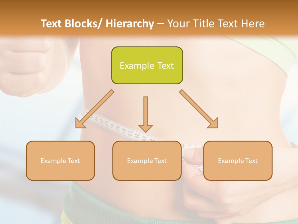 Waist Tape Body PowerPoint Template