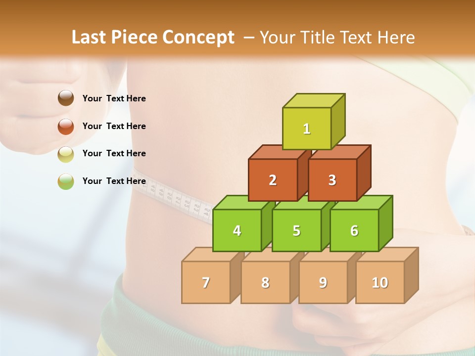 Waist Tape Body PowerPoint Template