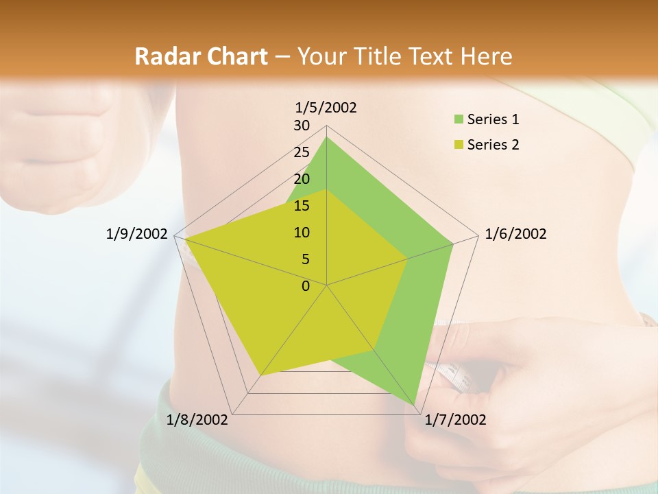 Waist Tape Body PowerPoint Template