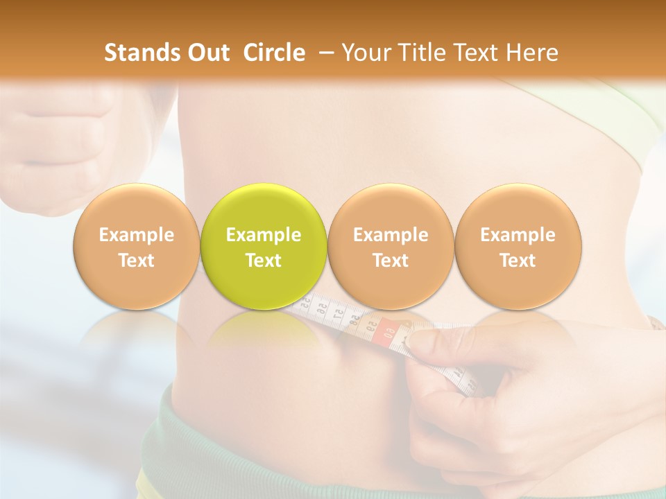 Waist Tape Body PowerPoint Template