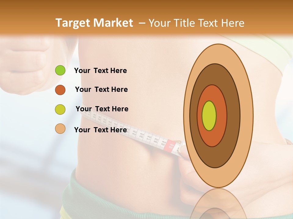Waist Tape Body PowerPoint Template