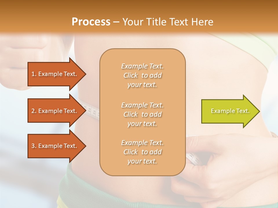 Waist Tape Body PowerPoint Template