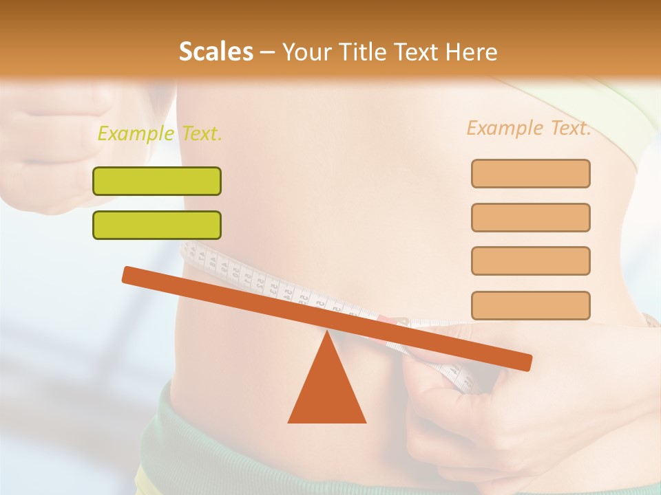 Waist Tape Body PowerPoint Template