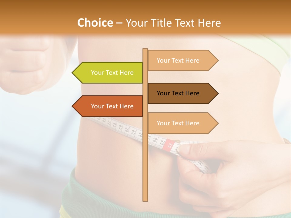 Waist Tape Body PowerPoint Template