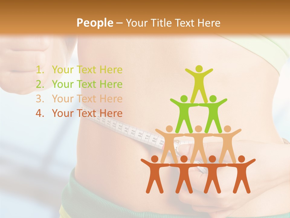 Waist Tape Body PowerPoint Template