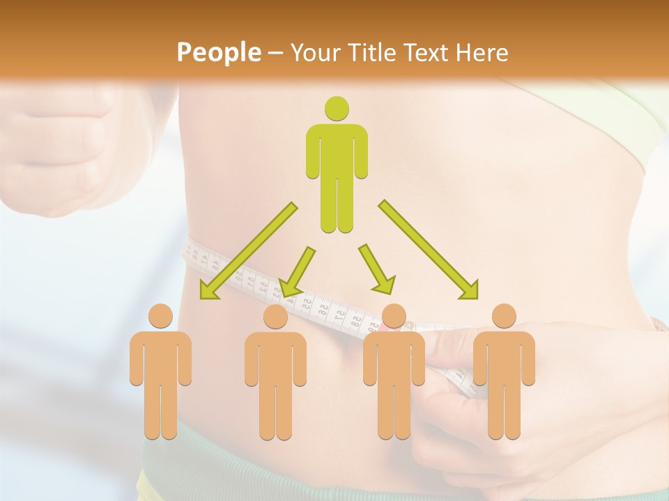 Waist Tape Body PowerPoint Template