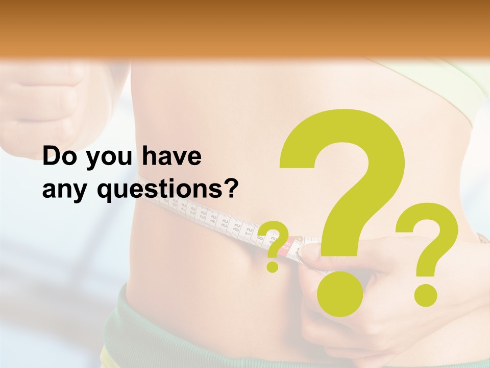 Waist Tape Body PowerPoint Template