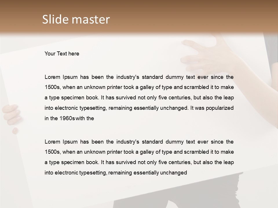 Expose Teenager Girl PowerPoint Template