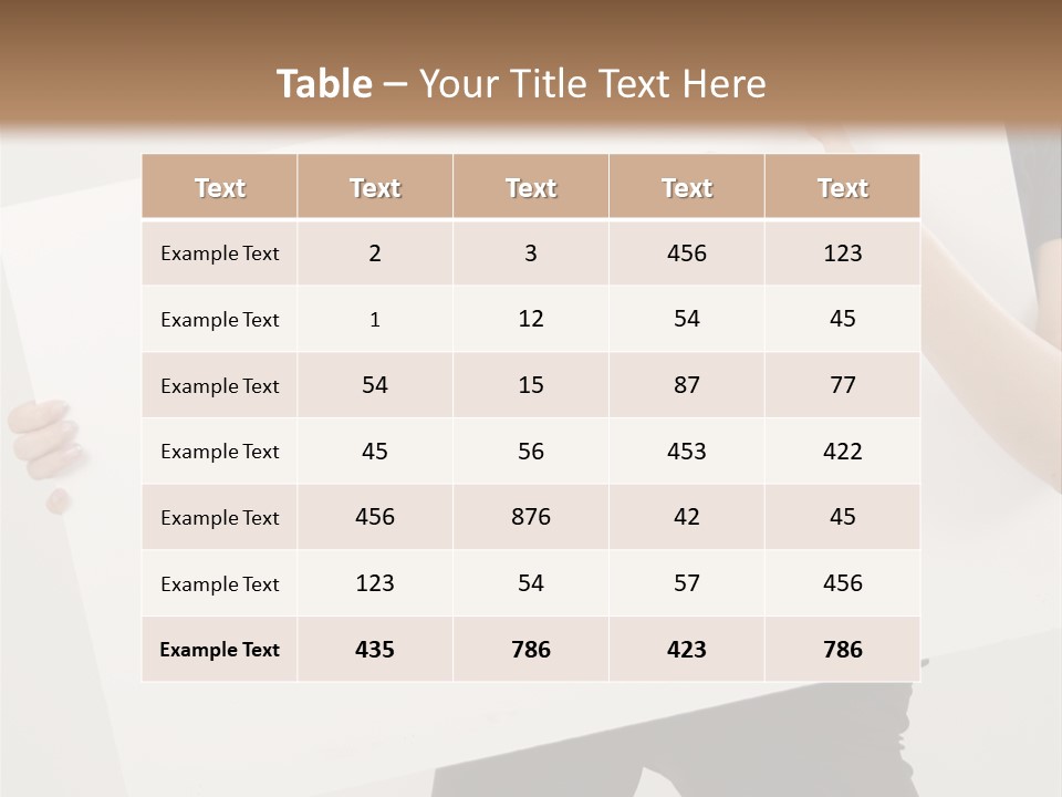 Expose Teenager Girl PowerPoint Template