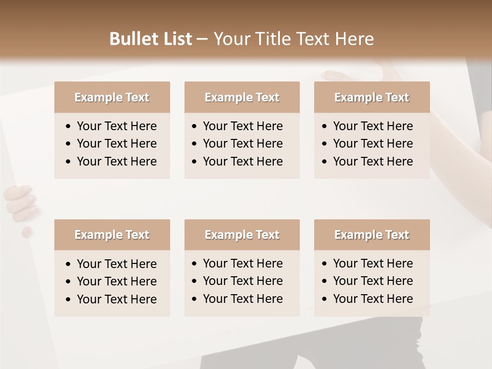 Expose Teenager Girl PowerPoint Template