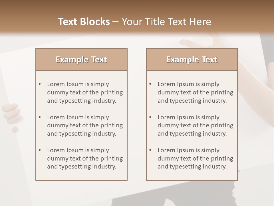 Expose Teenager Girl PowerPoint Template