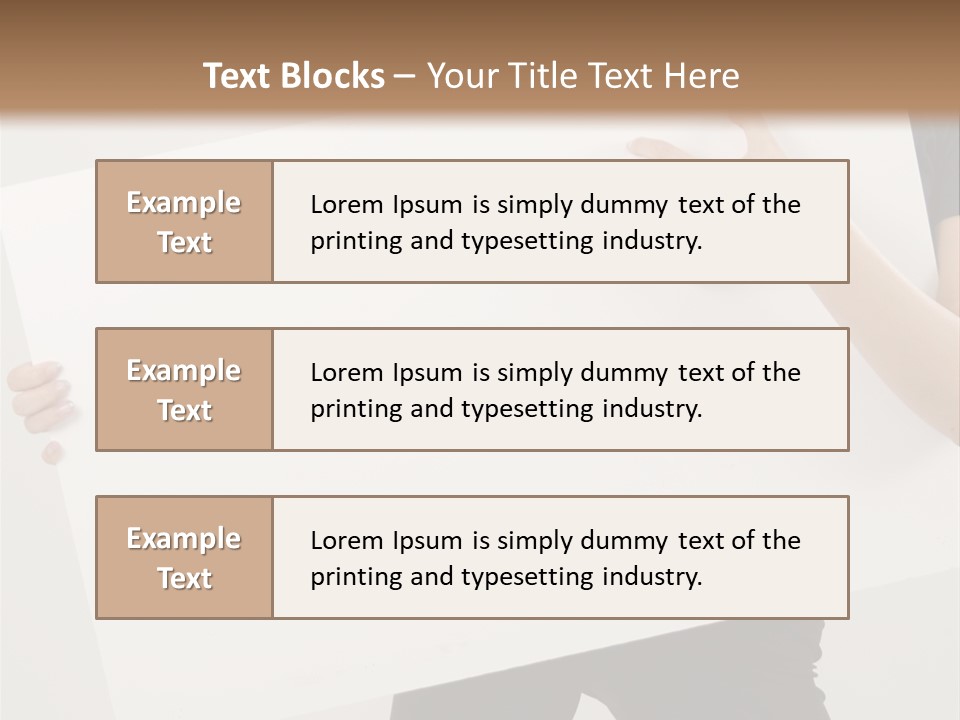 Expose Teenager Girl PowerPoint Template