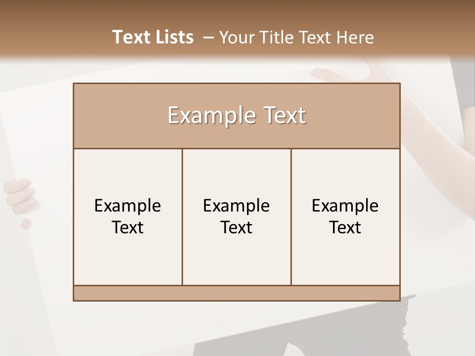 Expose Teenager Girl PowerPoint Template