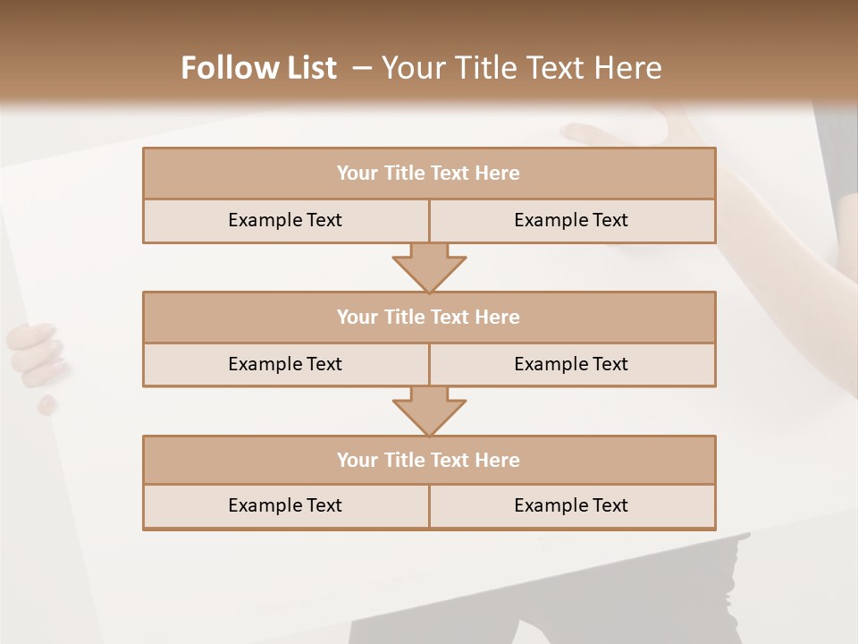 Expose Teenager Girl PowerPoint Template