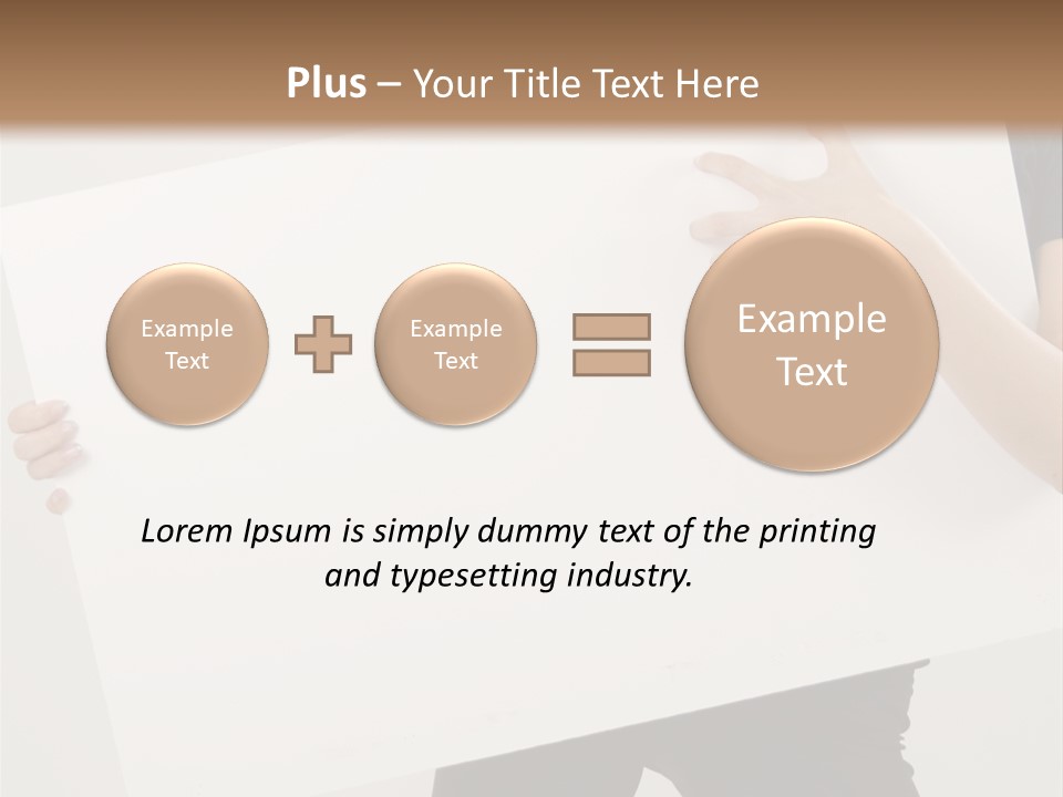 Expose Teenager Girl PowerPoint Template