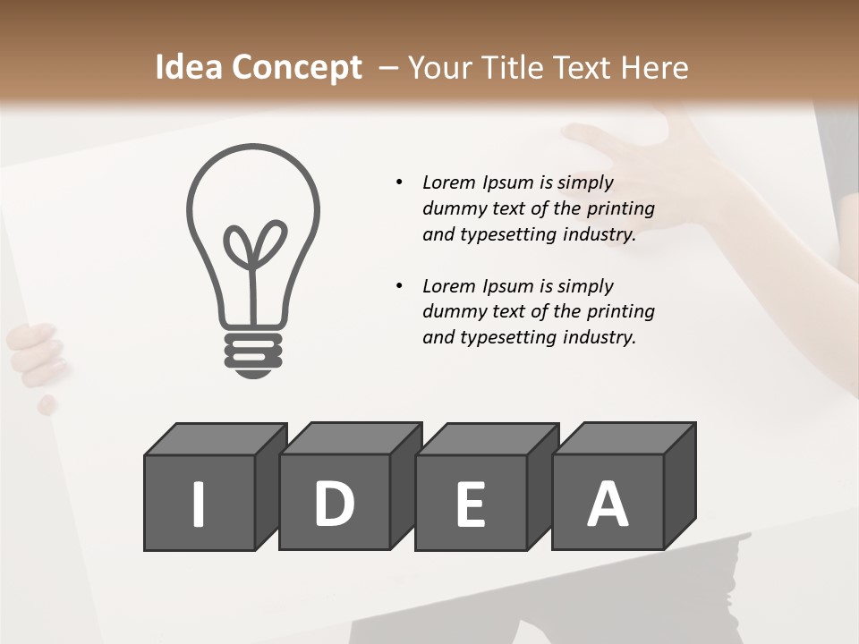 Expose Teenager Girl PowerPoint Template