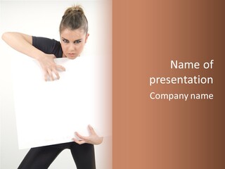 Model Publishing Cardboard PowerPoint Template