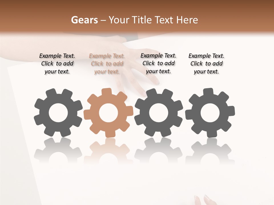 Teenager Girl Communicate PowerPoint Template