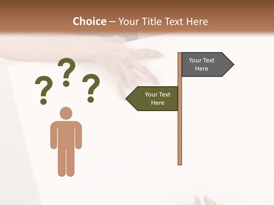 Teenager Girl Communicate PowerPoint Template