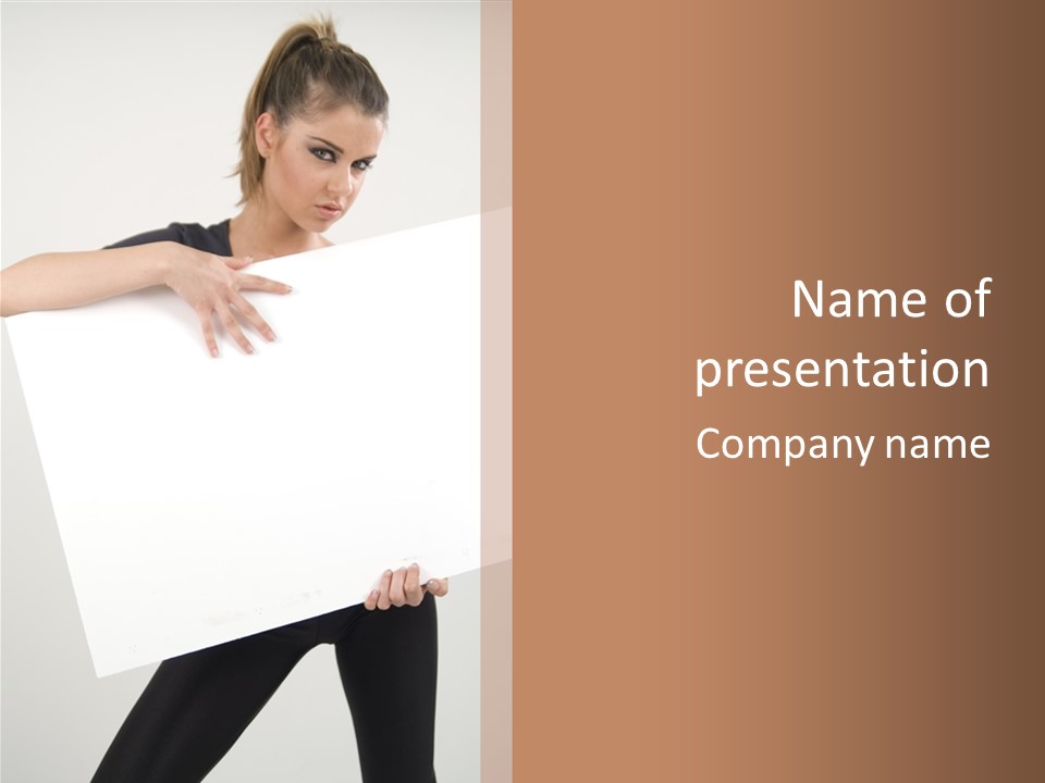 Message Billboard Cardboard PowerPoint Template