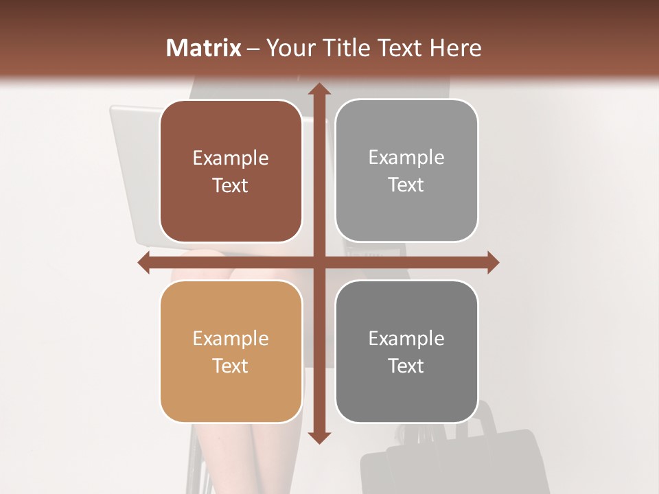 Market Worker Laptop PowerPoint Template