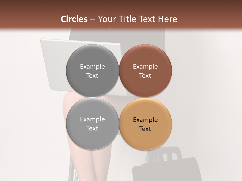 Market Worker Laptop PowerPoint Template