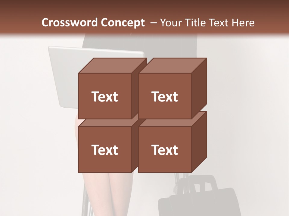 Market Worker Laptop PowerPoint Template