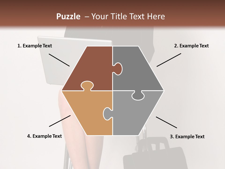 Market Worker Laptop PowerPoint Template