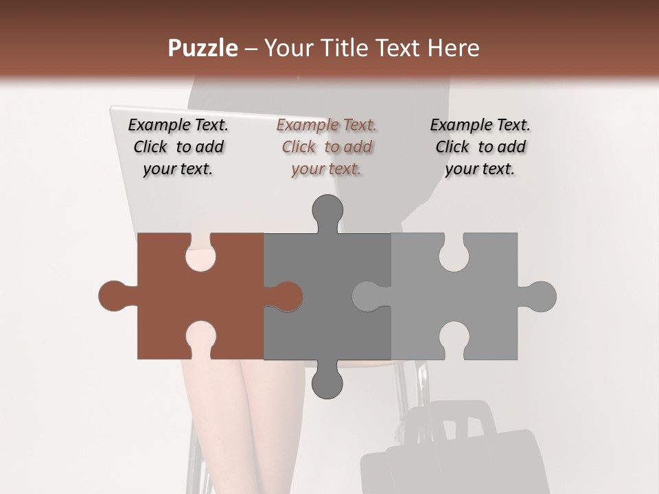 Market Worker Laptop PowerPoint Template