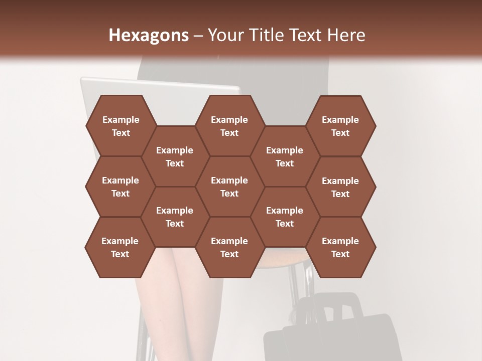 Market Worker Laptop PowerPoint Template