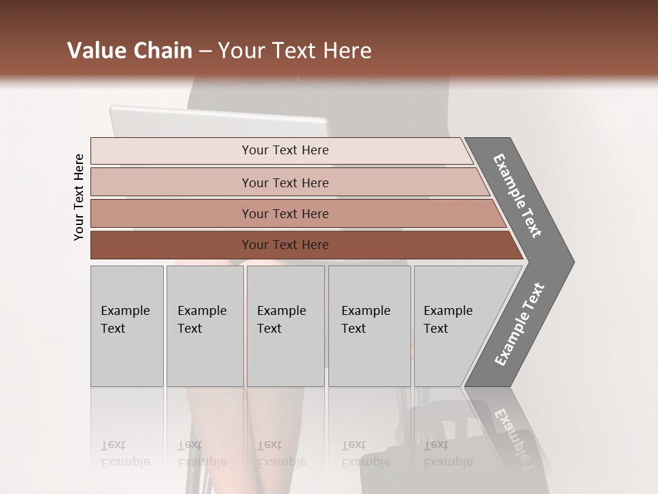 Market Worker Laptop PowerPoint Template