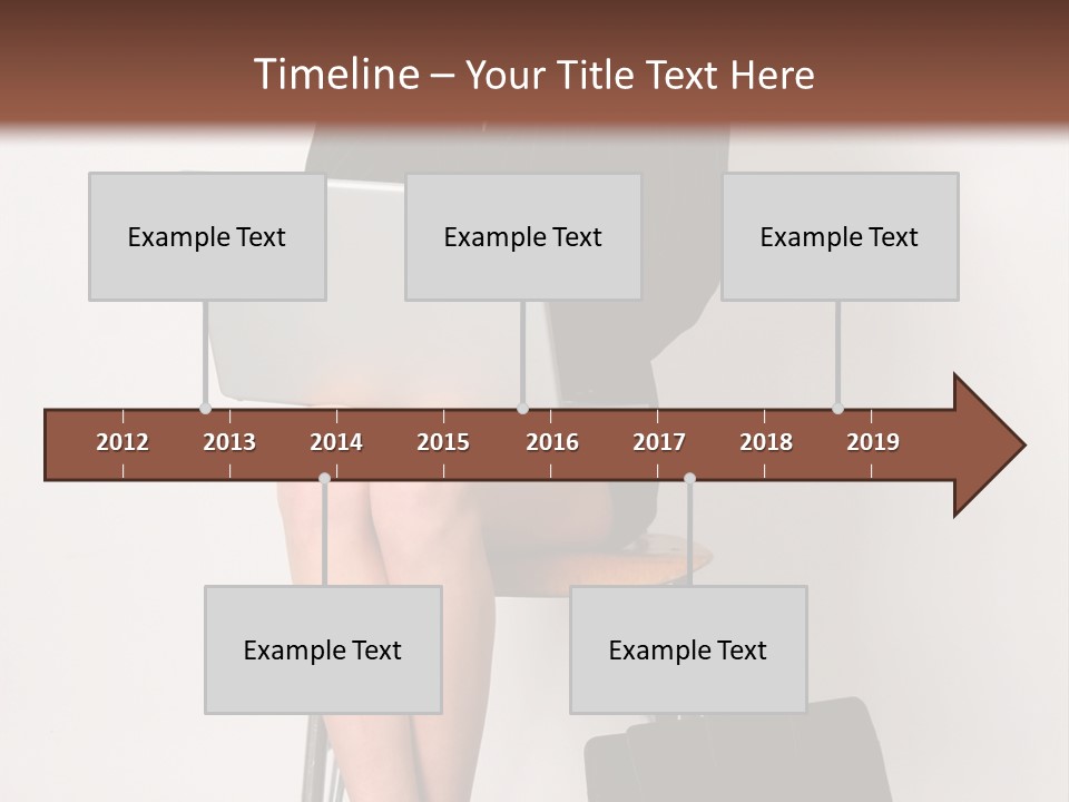 Market Worker Laptop PowerPoint Template