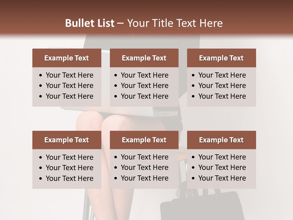 Market Worker Laptop PowerPoint Template