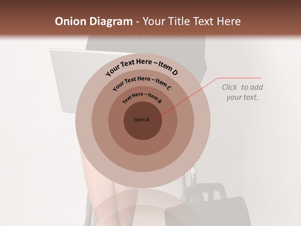 Market Worker Laptop PowerPoint Template