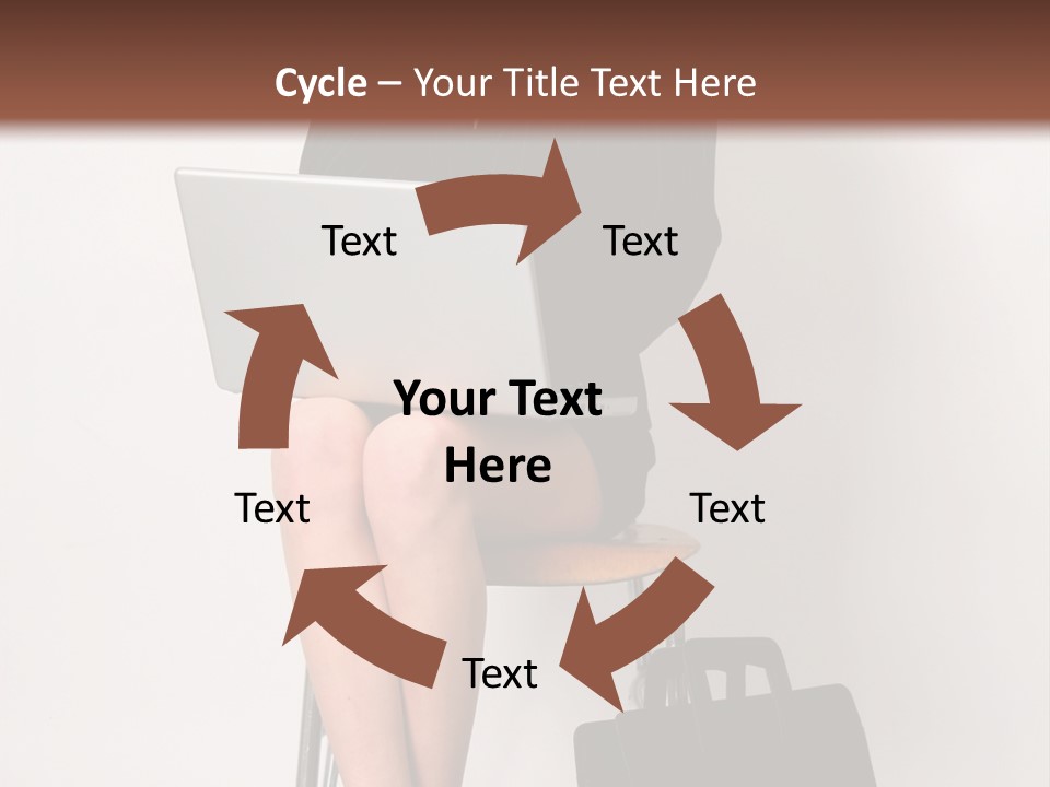 Market Worker Laptop PowerPoint Template