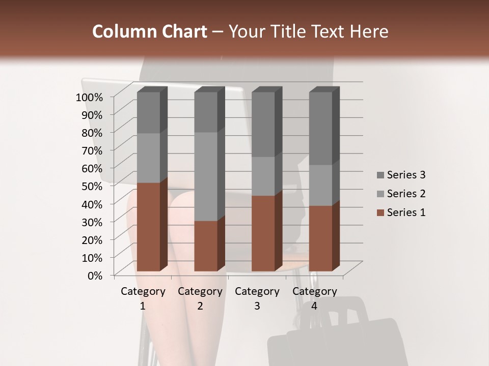 Market Worker Laptop PowerPoint Template