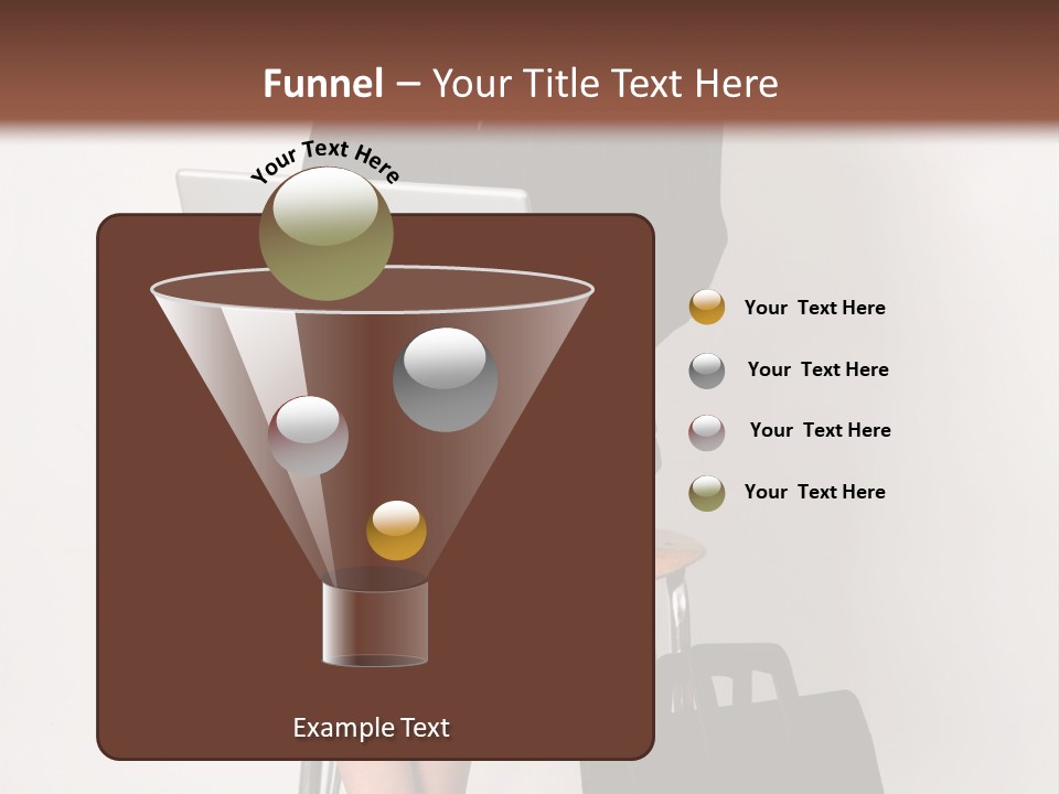Market Worker Laptop PowerPoint Template