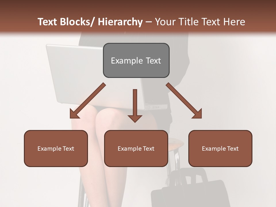 Market Worker Laptop PowerPoint Template